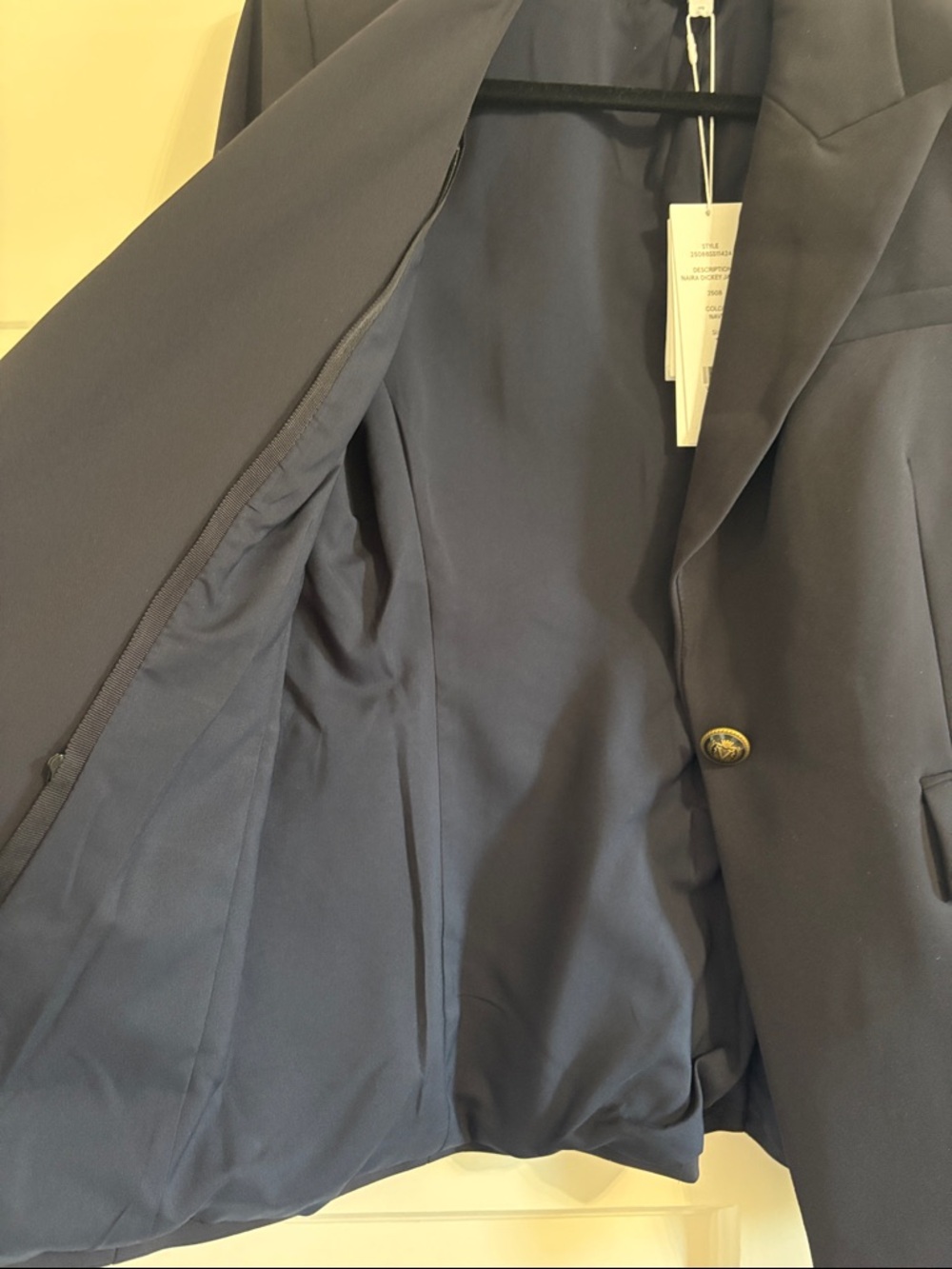 NWT Veronica beard NAIRA DICKEY JACKET in size 10, navy - Picture 5 of 6